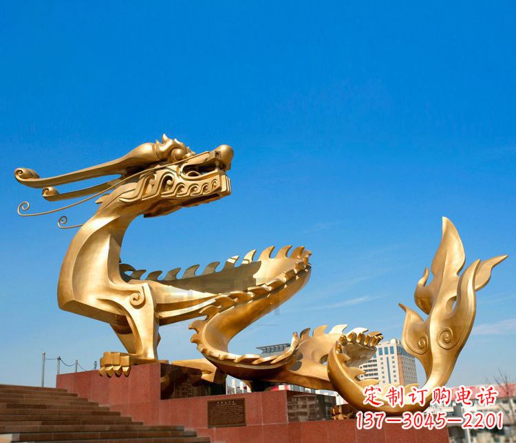 泰安不锈钢金龙——雕塑之美