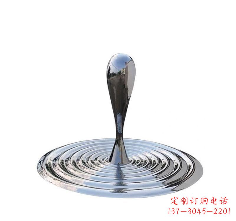 泰安不锈钢景区水滴雕塑精美绝伦