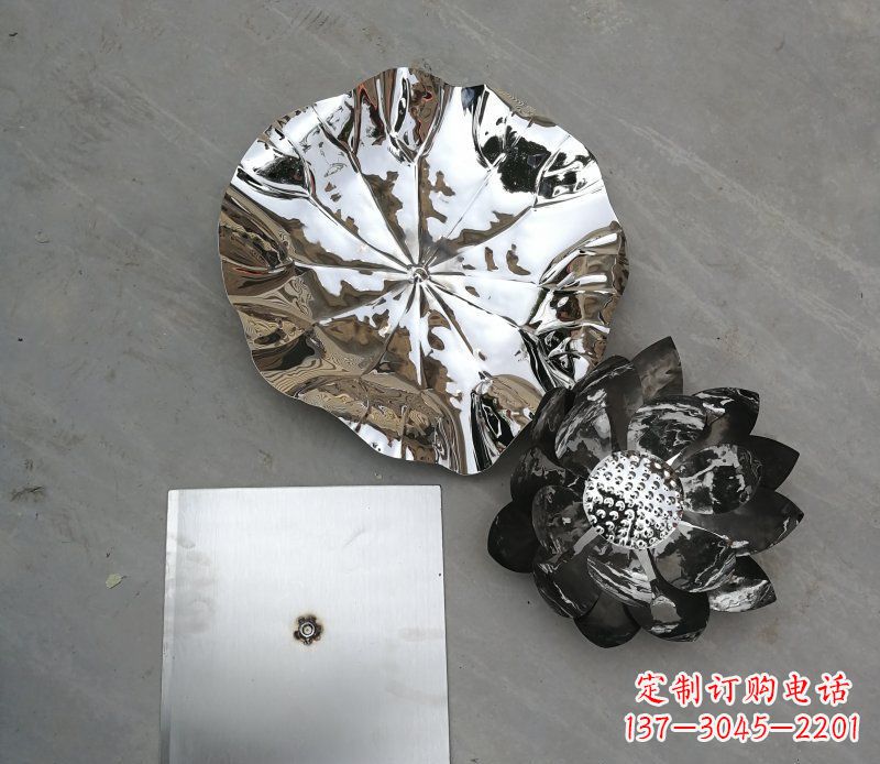 泰安不锈钢荷叶公园景观雕塑