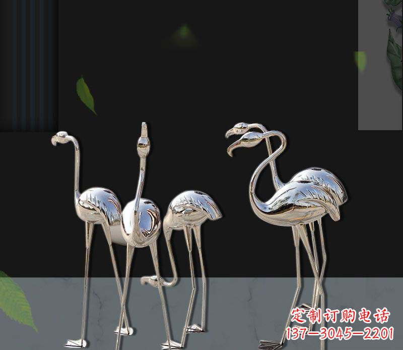 泰安非凡之美不锈钢火烈鸟雕塑