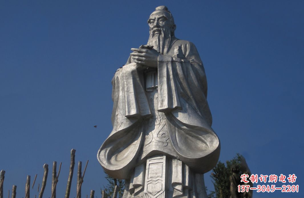 泰安不锈钢孔子人物雕塑——传承中华文化的精神象征