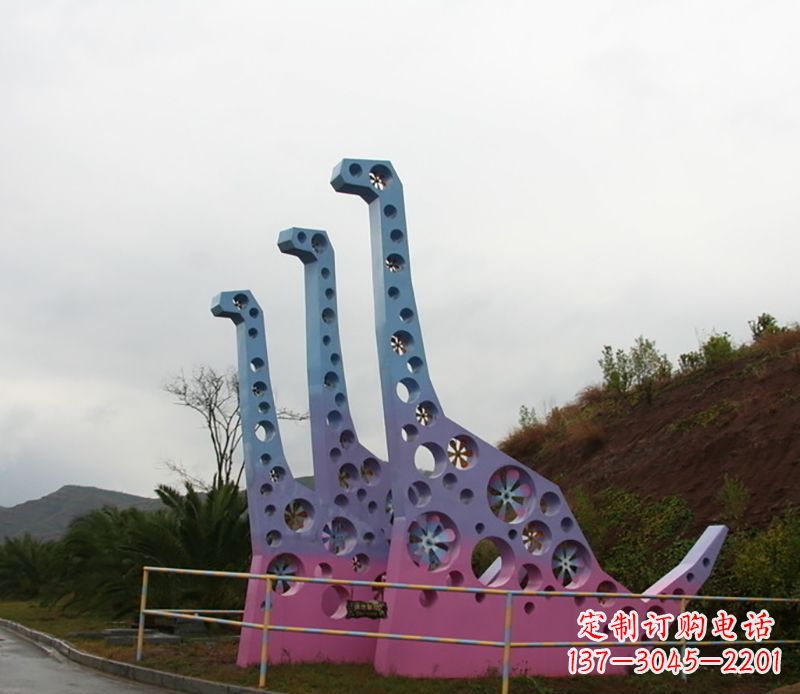 泰安不锈钢恐龙雕塑精致的古代艺术