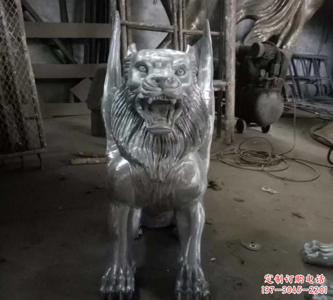 泰安不锈钢老虎雕塑经典的艺术品