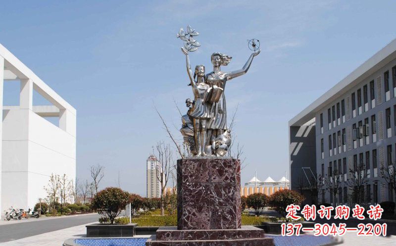 泰安不锈钢学生雕塑——记录学生成长的精美艺术品