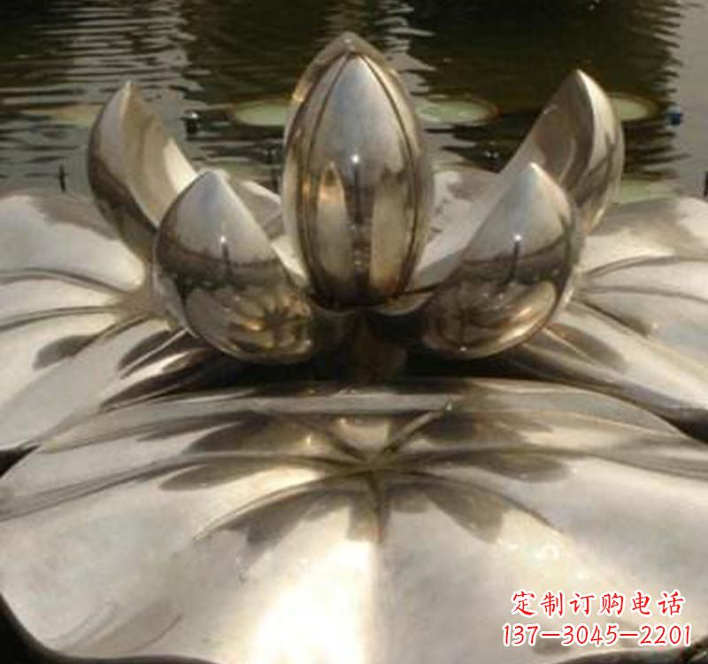 泰安不锈钢莲花喷泉雕塑艺术结合新技术