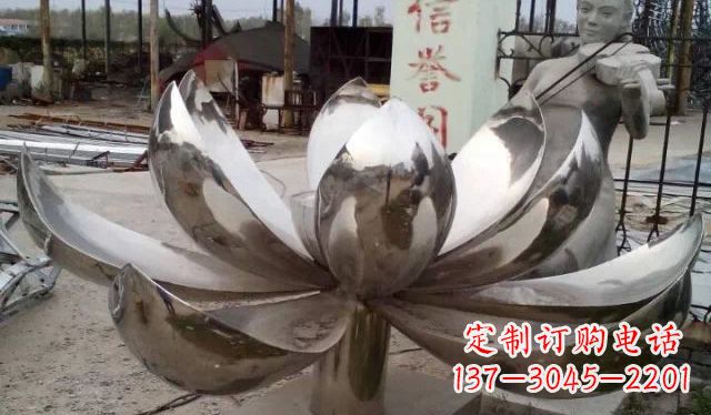 泰安不锈钢莲花景观雕塑