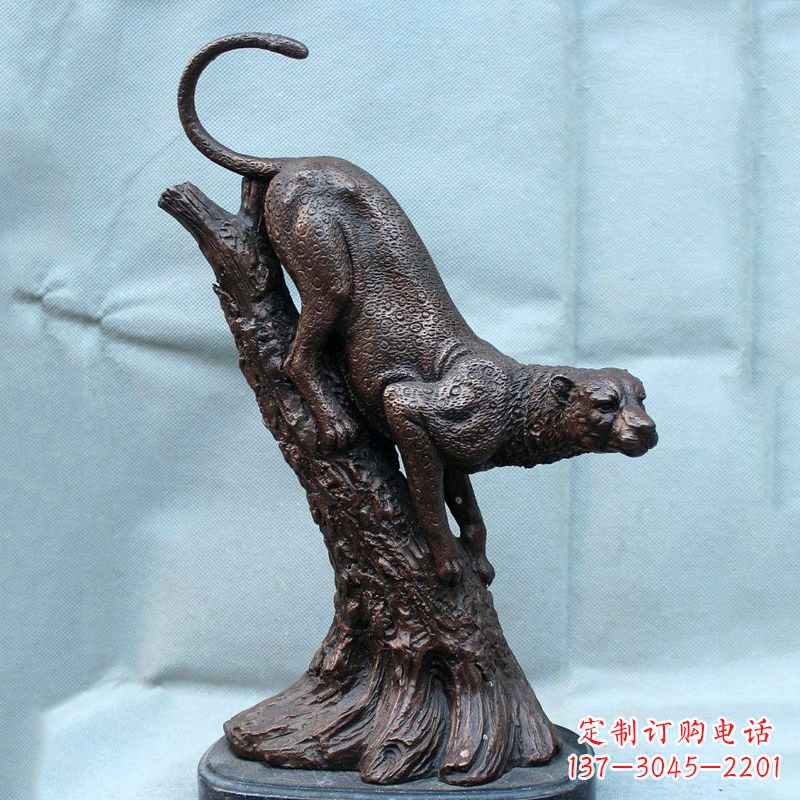 泰安不锈钢猎豹雕塑经典之美