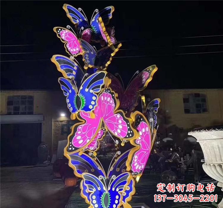 泰安不锈钢镂空蝴蝶雕塑——自由自在的艺术风景
