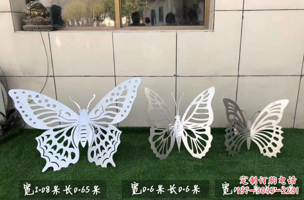 泰安不锈钢镂空蝴蝶公园雕塑——精美绝伦