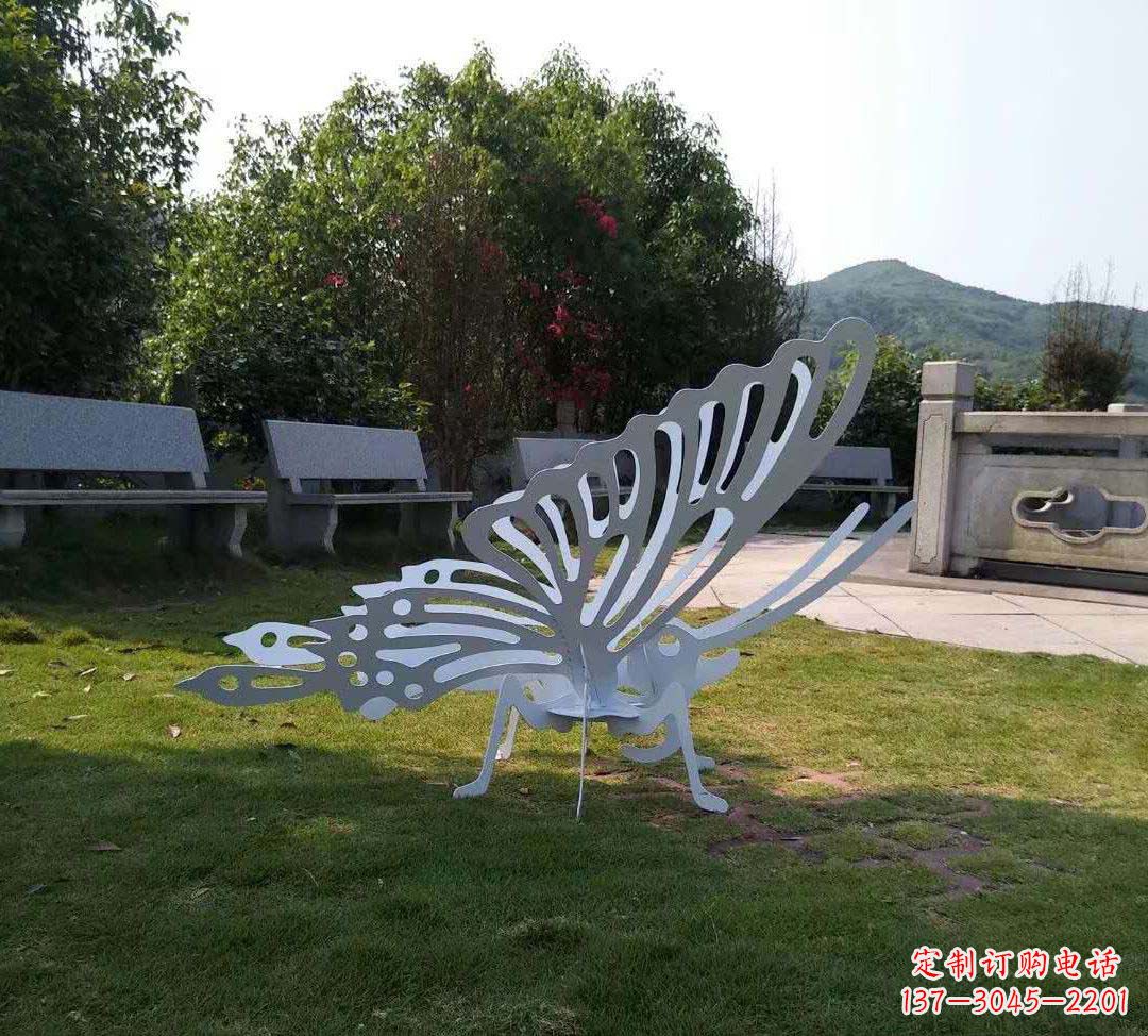 泰安不锈钢镂空蝴蝶装饰雕塑精美雕塑点缀美好生活