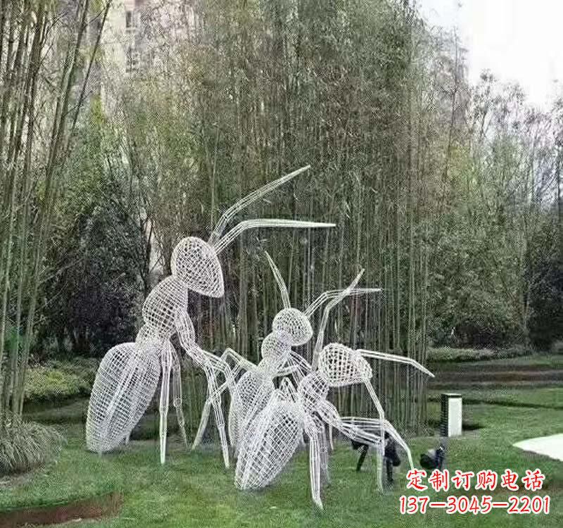 泰安不锈钢镂空蚂蚁雕塑艺术细节的精彩绝伦