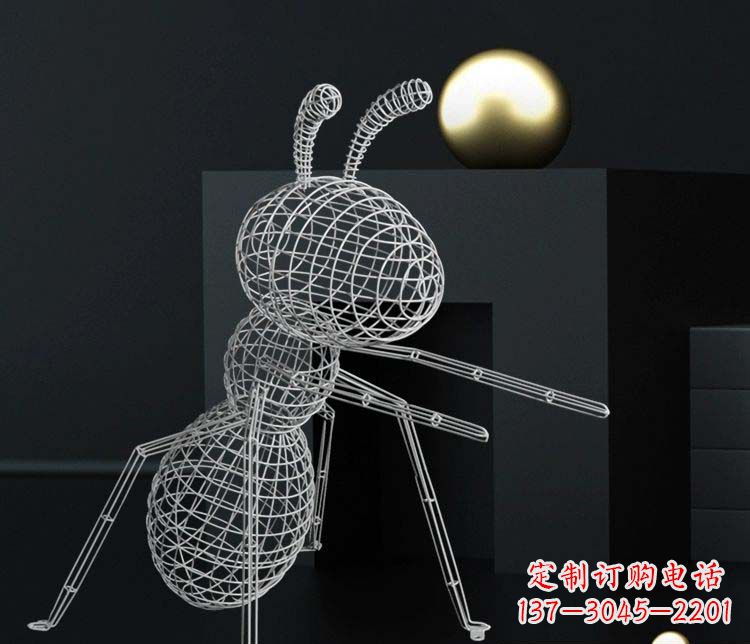 泰安不锈钢镂空蚂蚁雕塑艺术与科技的结合