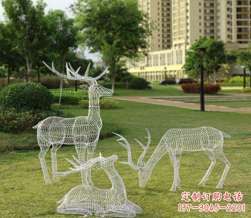 泰安精美梅花鹿雕塑,传承祖先文化瑰宝