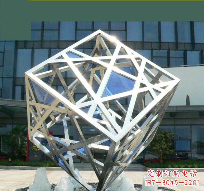 泰安不锈钢镂空魔方雕塑艺术与智慧的完美结合