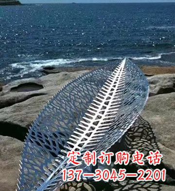 泰安不锈钢镂空树叶景观雕塑精致而又充满灵性