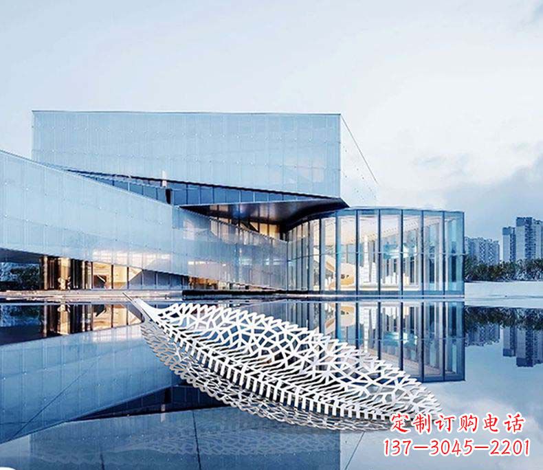泰安不锈钢树叶雕塑——精美绝伦
