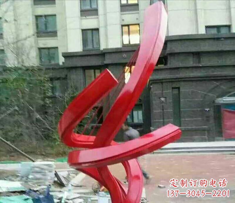 泰安不锈钢螺旋飘带雕塑