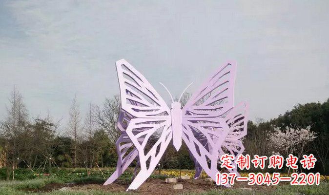 泰安不锈钢旅游区蝴蝶雕塑