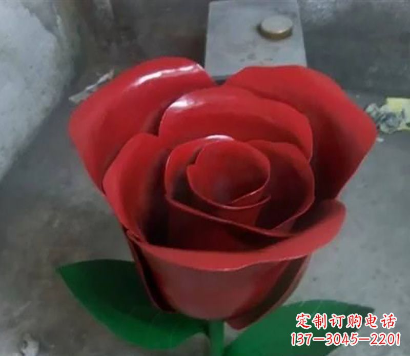 泰安不锈钢玫瑰花雕塑