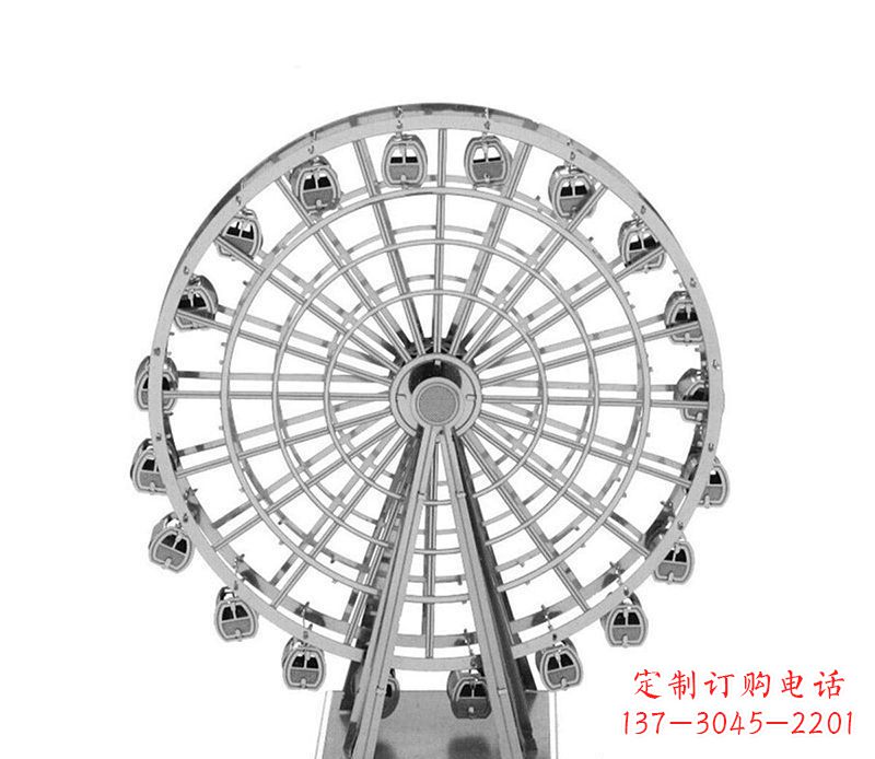 泰安不锈钢摩天轮雕塑引领城市风采