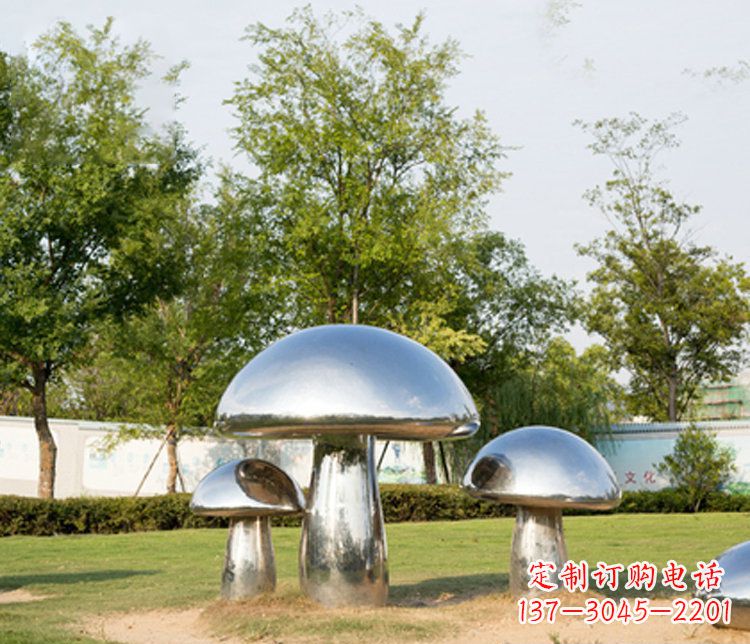泰安不锈钢蘑菇雕塑精致而美观