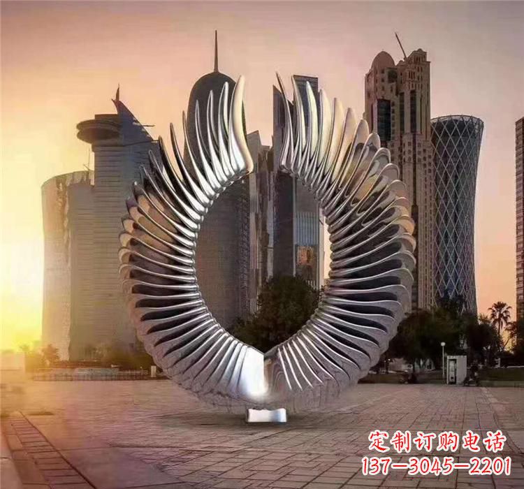 泰安不锈钢喷泉雕塑2