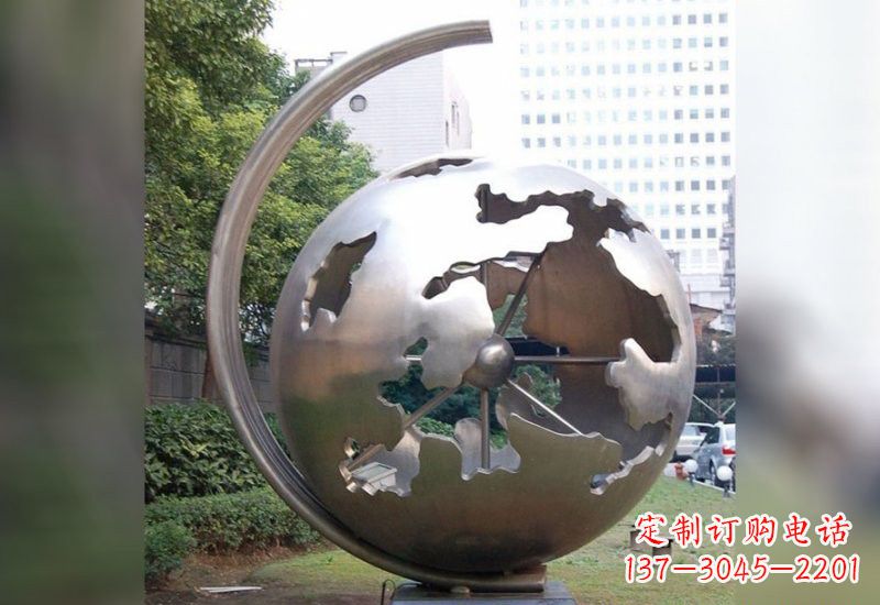 泰安不锈钢地球仪雕塑艺术与科学的结合