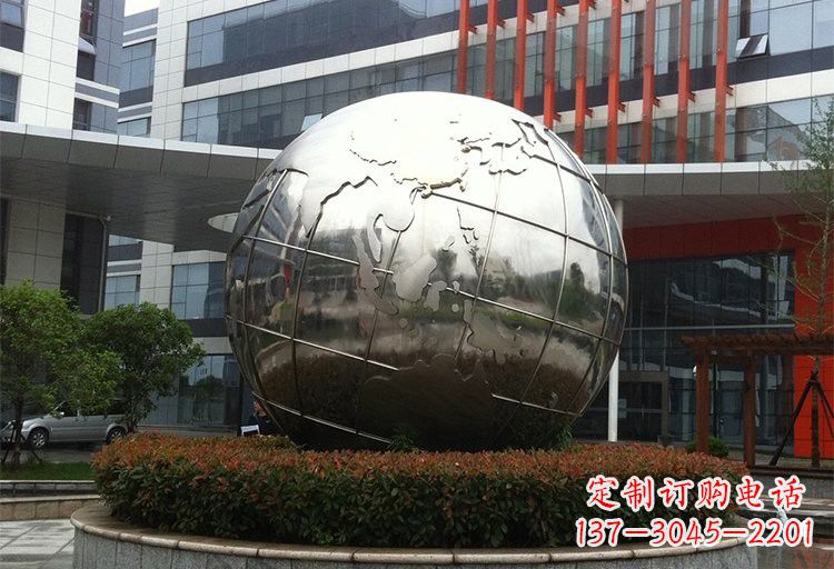 泰安不锈钢地球雕塑传递环保意识