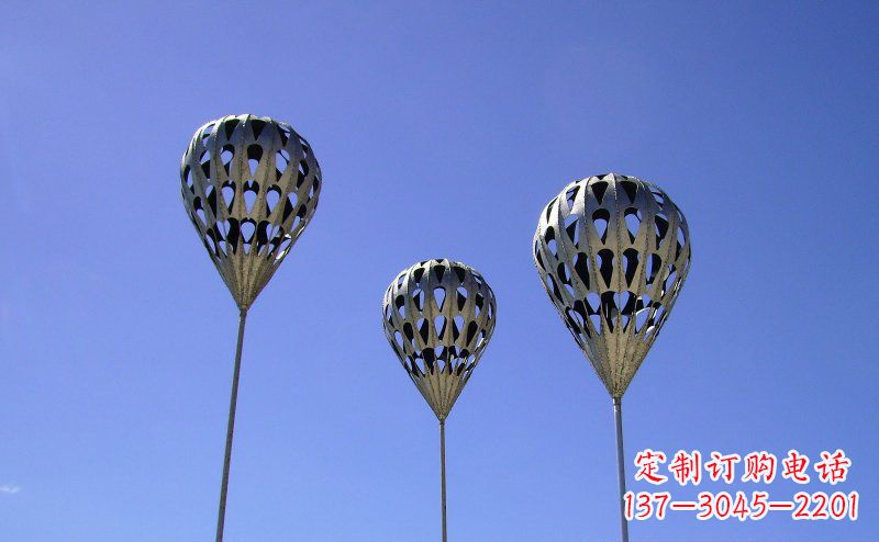 泰安不锈钢气球雕塑把美丽带回大自然