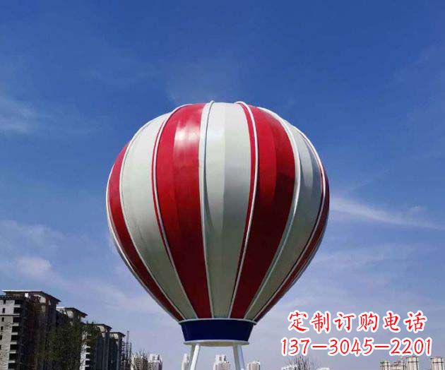泰安不锈钢热气球雕塑给景观增添精彩