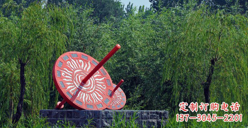 泰安不锈钢日晷校园雕塑点亮校园时光