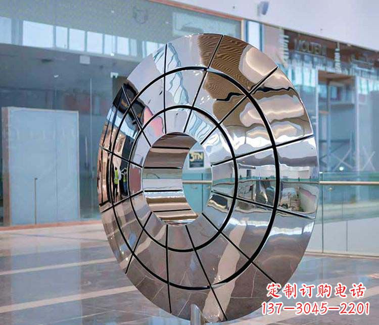 泰安不锈钢圆环雕塑——精美的艺术精品