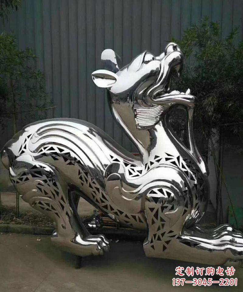 泰安不锈钢麒麟象征着祥和与美好