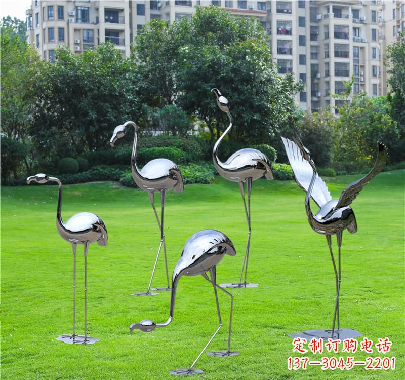 泰安不锈钢仙鹤雕塑——传承中华文化精髓
