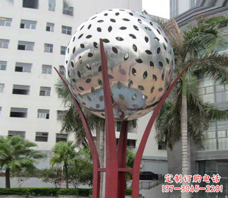 泰安镂空树叶雕塑——给校园景观增添灵动之美