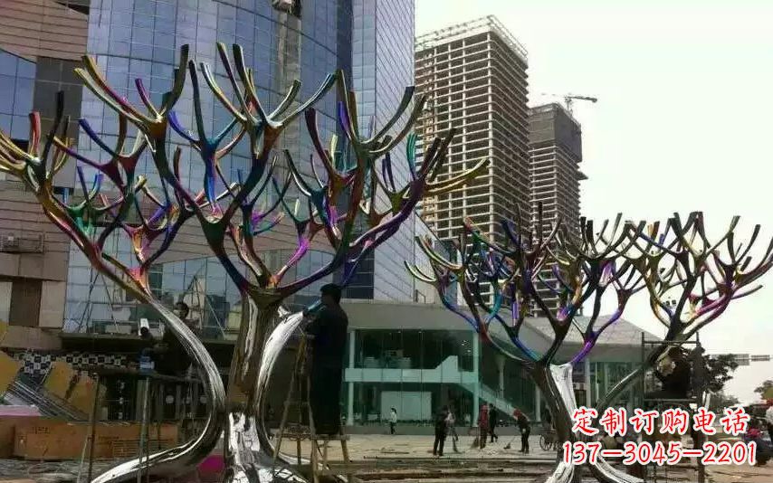 泰安不锈钢树枝景观雕塑