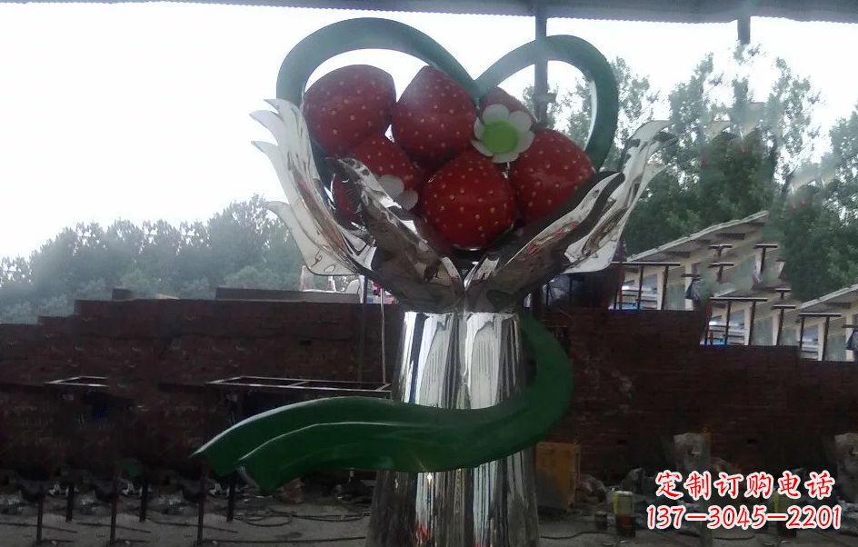 泰安不锈钢水果雕塑精美绝伦