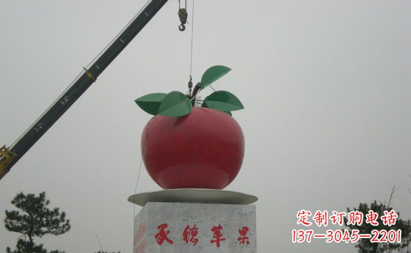 泰安不锈钢苹果雕塑艺术与美学的完美结合