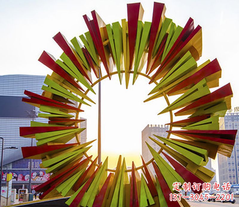 泰安绚烂太阳,精美不锈钢太阳花雕塑