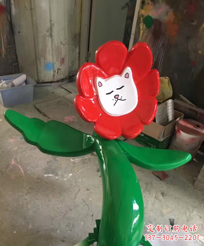 泰安不锈钢太阳花雕塑美丽的景观装饰
