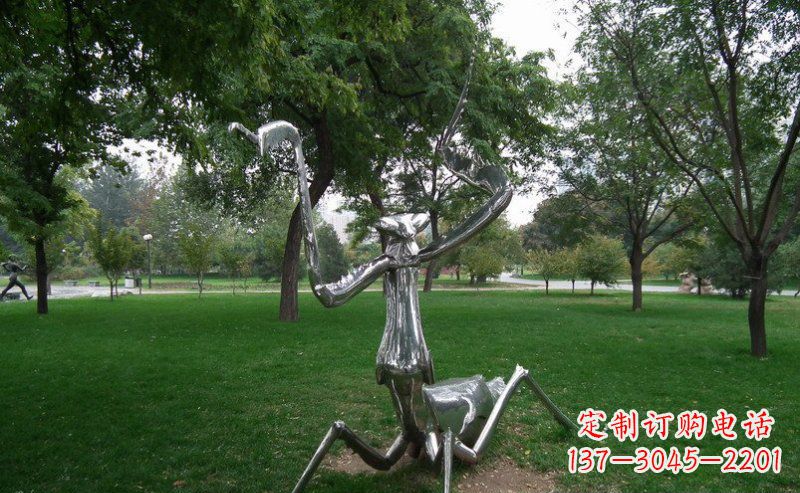 泰安不锈钢螳螂古朴雅致的雕塑