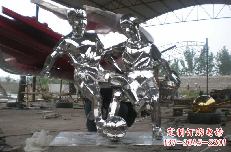 泰安不锈钢踢足球人物