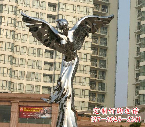 泰安不锈钢天使雕塑