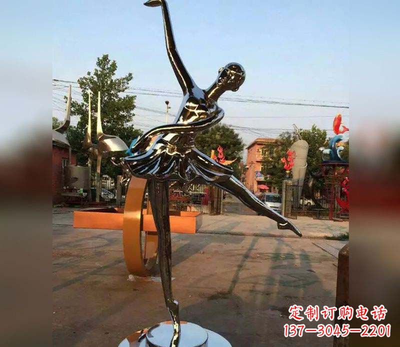 泰安精美不锈钢美女雕塑