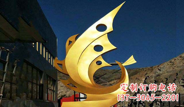 泰安不锈钢铁艺凤凰雕塑精美绝伦