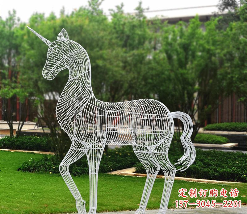 泰安不锈钢马雕精美艺术品