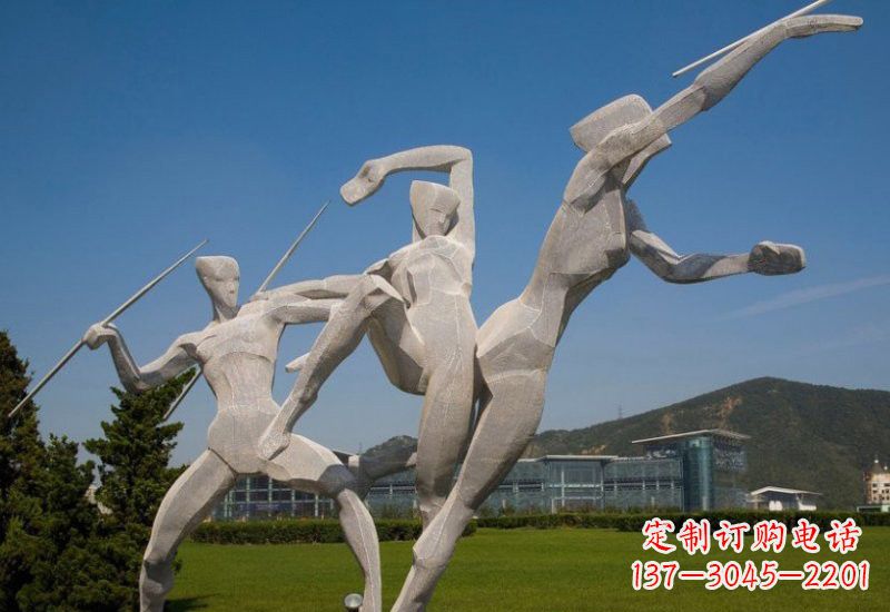 泰安不锈钢标枪雕塑象征勇气和力量