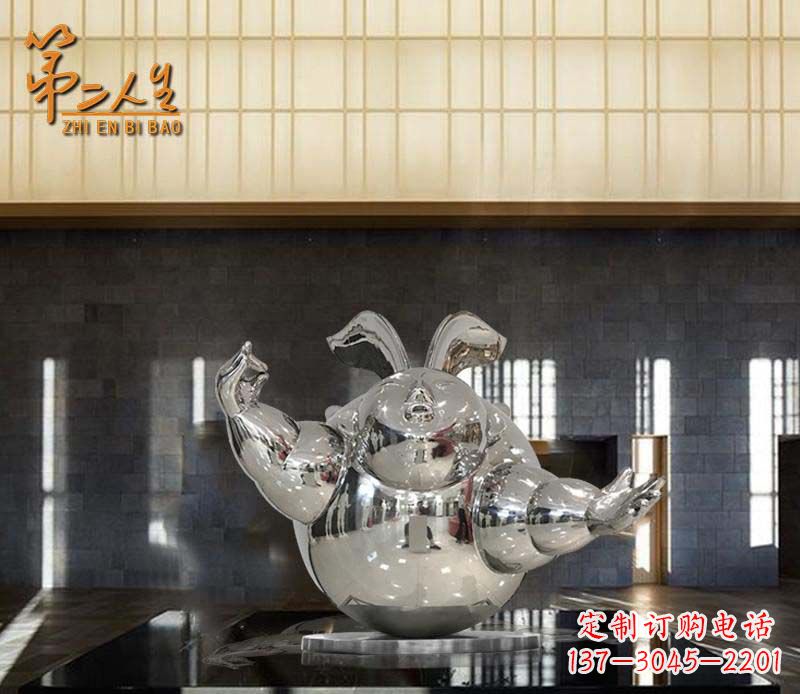 泰安不锈钢兔子雕塑——精致雕刻的艺术品