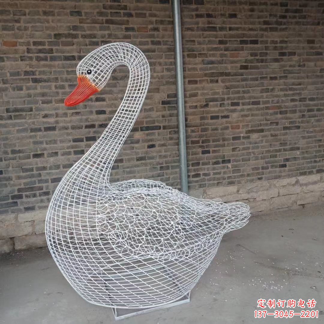 泰安精致的不锈钢天鹅雕塑