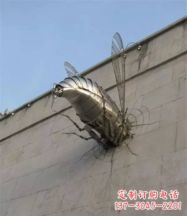 泰安美丽的不锈钢无头动物雕塑